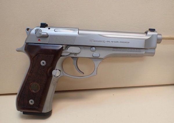 Beretta 96 Brigadier .40S&W 5" Barrel Stainless Steel Semi Automatic Pistol w/10rd Magazine